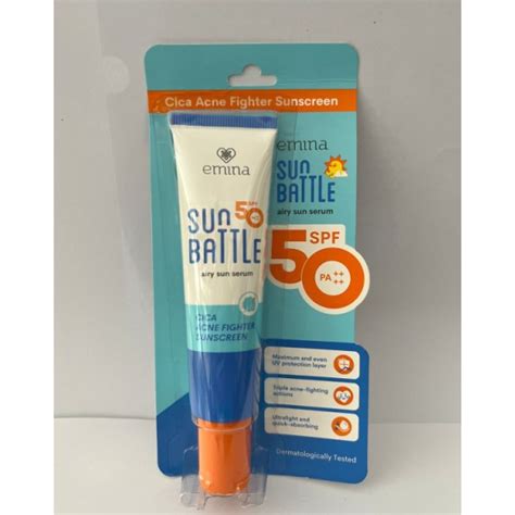 Jual Emina Sun Battle Spf Pa Barrier Hydraburst Sunscreen Ml