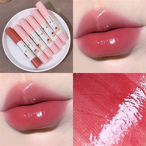 Smoothing Lipstick Mirror Nude Red Solid Lip Gloss Highly Pigmented