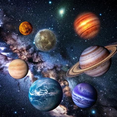 Quantos Planetas Existem Na Via Lactea - Todos os planetas da Via Láctea. | imagem Premium gerada com IA