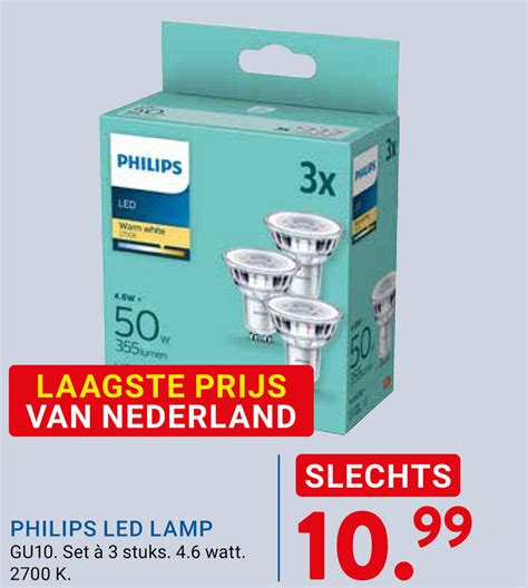 Philips Led Lamp Aanbieding Bij Kluswijs