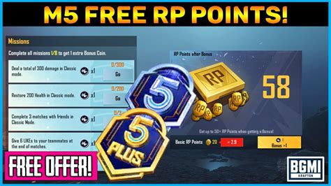 Get Free M Rp Points New Bonus Rp Points Event In Battlegrounds