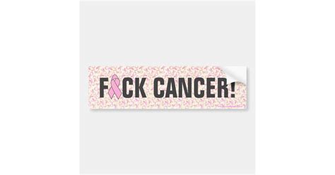 F Ck Cancer Breast Cancer Bumper Stickers Zazzle