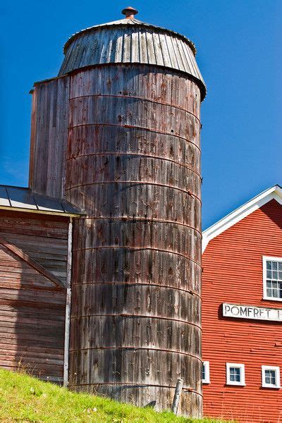 Wooden Silo Farm Layout Old Barns Farms Living