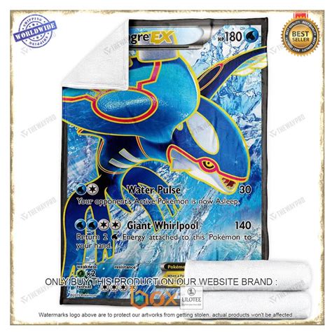 Kyogre EX Primal Clash Pokemon Blanket Express Your Unique Style With