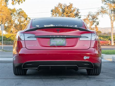 Tesla Model S Carbon Fiber Rear Diffuser