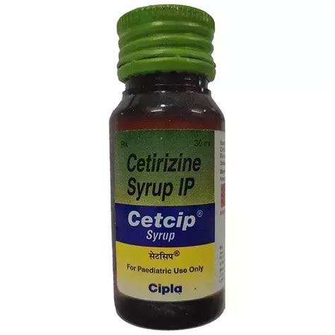 cetcip syrup ml  price dosage side effects substitute buy