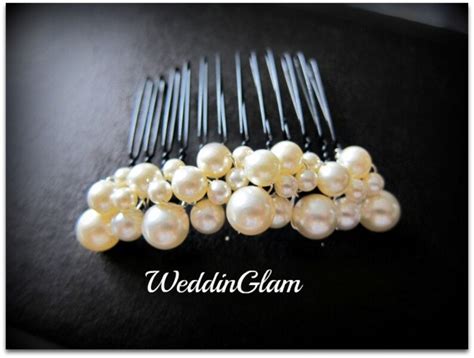 Ivory Pearl Comb Wedding Comb Bridal Hair Comb Wedding Hair Etsy