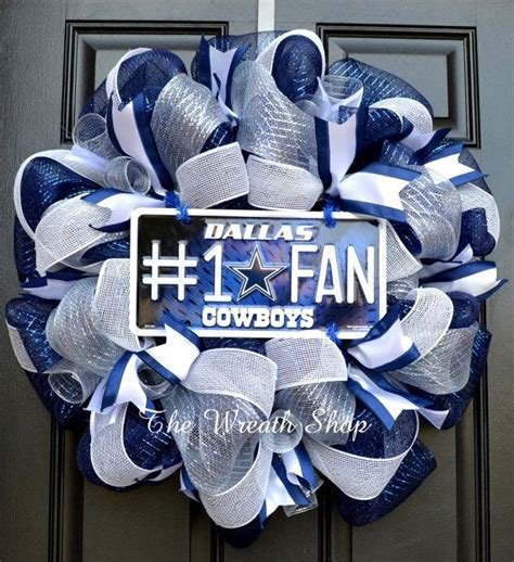 Dallas Cowboys Mesh Wreath Cowboys Wreath by CreationsbySaraJane ...