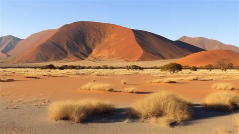 Sossusvlei In The Namib Desert Namibia Stock Illustration Illustration Of Nature Travel