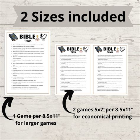 Bible Trivia Game Bible Trivia Printable Game bible Trivia Printable ...