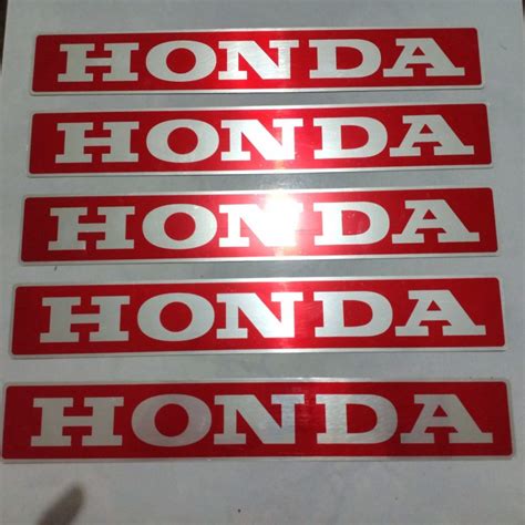 Jual Label Honda Emblem Sticker Anodized Alumunium Tn360 Tn 360 Stiker