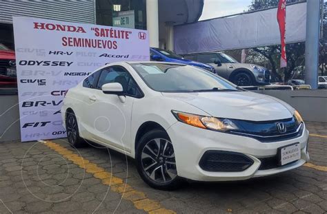 Honda Civic Coupe EX 1 8L Aut Usado 2014 Color Blanco Precio 267 000