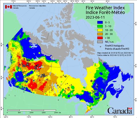 Canadian Wildland Fire Information System | Fire M3 Hotspots