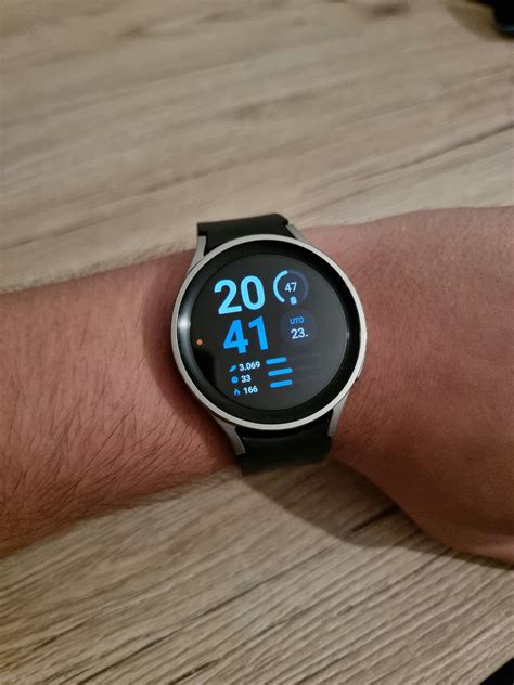 Titanium Gray Watch 5 Pro With A Black Band R Galaxywatch