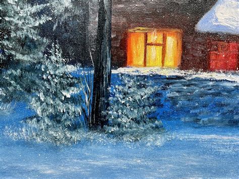 Magic Winters House Landscape Moutains And Dreams By Tanja Frost