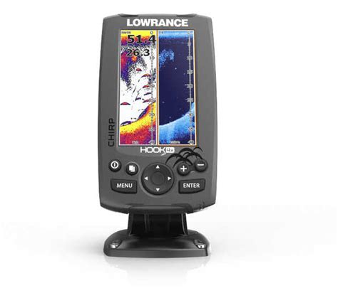 Lowrance Hook 4x Fishfinder Midhigh Chirpdownscan Heckgeber 21700