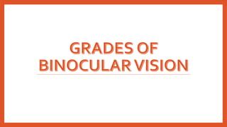 Binocular Vision And Space Perception Ppt