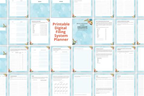 Digital Filing System Planner for Personal Files - Add A Little Adventure