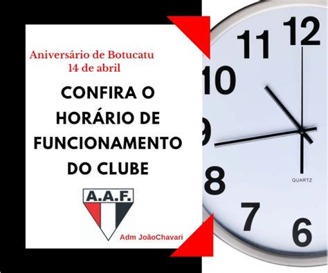 Confira O Hor Rio De Funcionamento Do Clube No Dia De Abril