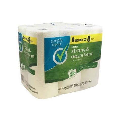 Simply Done Ultra Strong Absorbent Paper Towels Rolls Ct