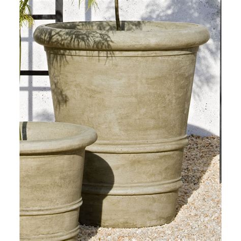 Urbino Cast Stone Large Outdoor Planter Kinsey Garden Decor