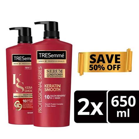 Tresemme Shampoo And Conditioner Keratin Smooth 620ml 650ml Lazada Ph