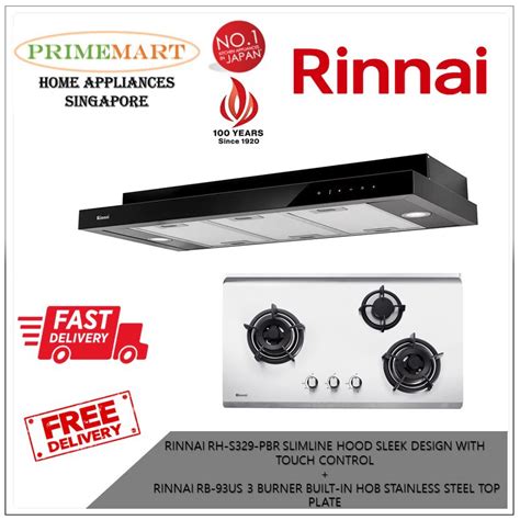 Rinnai Rh S Pbr Slimline Hood Rinnai Rb Us Burner Built In Hob