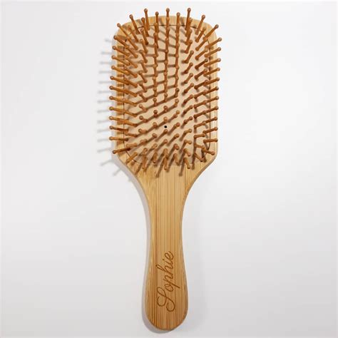 Brosse Cheveux En Bambou Personnalisable Bambamboo