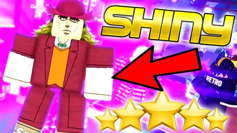 Getting A Shiny Speedwagon In Anime Adventures Roblox Youtube