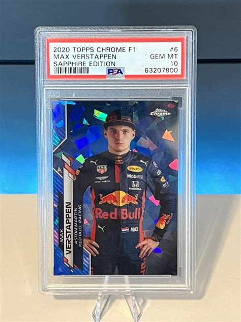 Max Verstappen Topps Chrome Formula Sapphire Edition Base