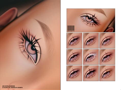 The Sims Resource Maxis Match 2D Eyelashes N58