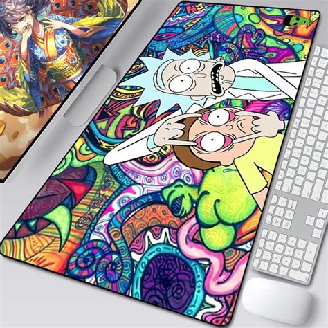 Rick And Morty Desk Mat Rick And Morty Mousepad Rick Sanchez Etsy Canada