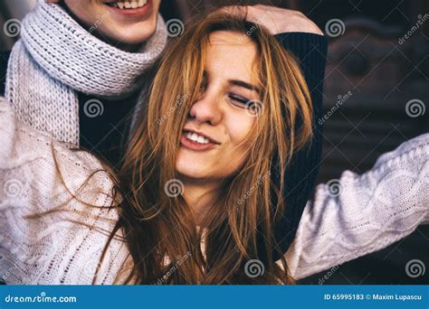 Close Up Portrait Of Carefree Teenage Girl Stock Image Image Of