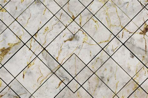 Close Up Marble Textured Tiles And Mix Gray Gold Marble Textured