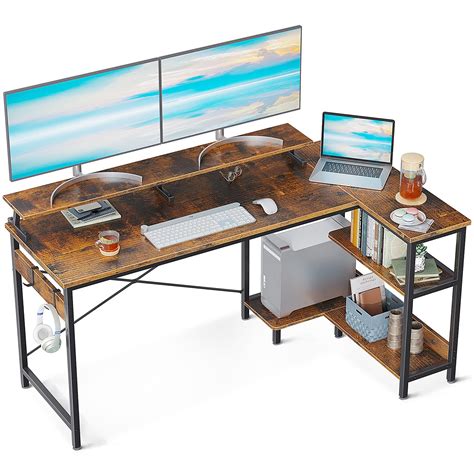 Buy Odk Small L Shaped Desk Inch Corner Desk With Reversible