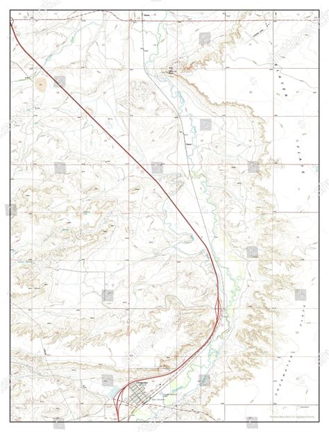 Usa Timeless Maps Chugwater Wyoming Map Editorial Stock Photo - Stock ...