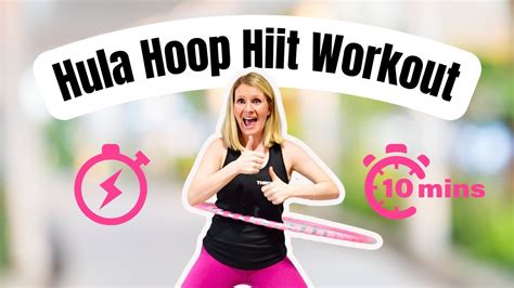 Hula Hoop Hiit Workout 10 Mins Tabata Timer Get Fit With Me The Fun