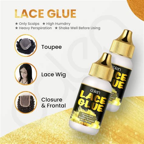 38ml Wig Glue Waterproof And Strong Hold Free Brush Lace Adhesive Lace Wig Glue Buy Lace Glue