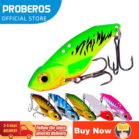 Proberos D Eyes Metal Vib Blade Lure Gewang Sebarau Sinking Vibration