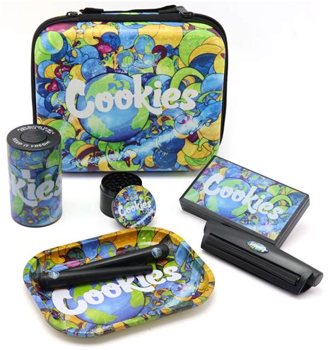 Cookies Rolling Tray Smoking Set Smell Proof Stuff