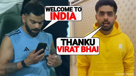 Virat Kohli Did Video Call Did This Heart Winning Gesture For Babar