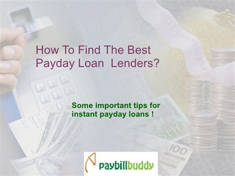 How To Find The Best Payday Loan Lenders?