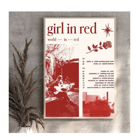 Girl In Red Poster Printerval Deutschland