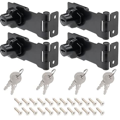 Snapklik Kyuionty Pcs Keyed Hasp Locks Inch Twist Knob Keyed