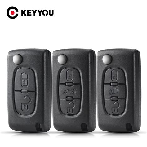 KEYYOU Remote Key Case For Peugeot 207 307 308 407 607 807 For Citroen