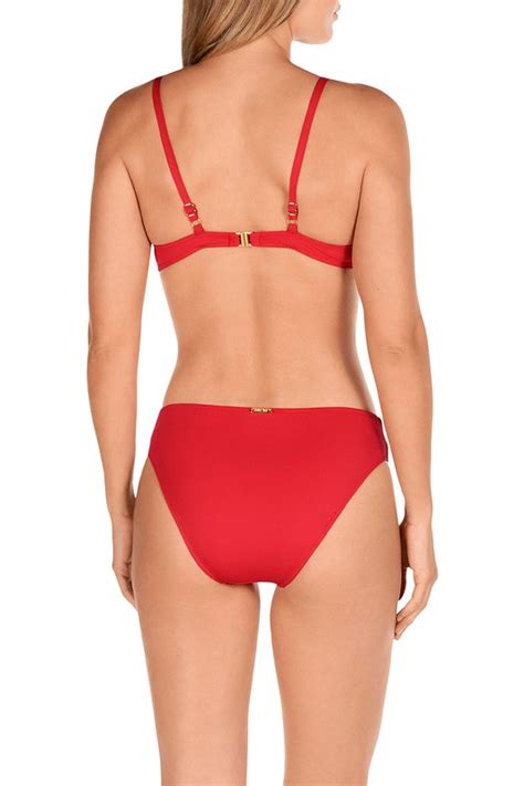 Bikini Dolores Cortés Balconette Rojo Tienda Azulik