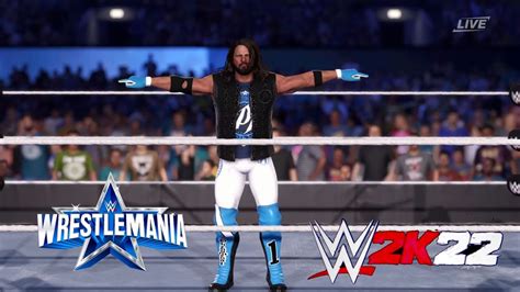 Aj Styles Wrestlemania Entrance Attire Wwe K Youtube