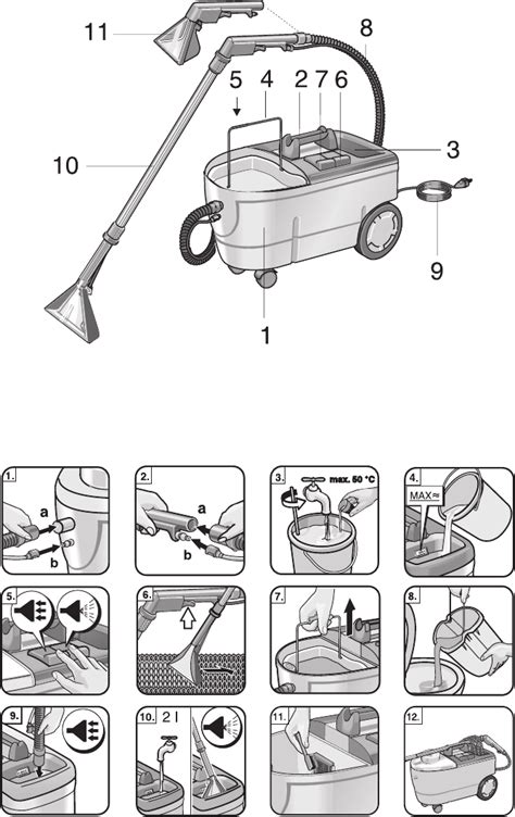 Sweepscrub Kaercher Puzzi 100 200 Extractor Operators Manual Bt 016km Pm6 User