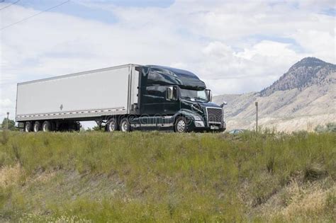 Heavy Cargo On The Road Stock Photo Image Of People