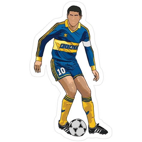 Juan Roman Riquelme Boca Juniors Retro Football Argentina Sticker